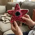 Demodog Amigurumi Pattern step 2 - assembly progress