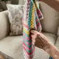 Crochet Short Sleeved Top Pattern step 2 - assembly progress