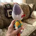 Clown Amigurumi Pattern step 2 - assembly progress