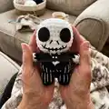 Jack Skellington Amigurumi Pattern step 4 - final assembly and finishing
