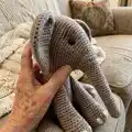 Bubba the Elephant Amigurumi Pattern step 3 - details and accessories