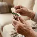 Christmas Granny Squares Pattern step 2 - assembly progress