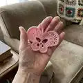 Butterfly Motif Crochet Pattern step 1 - construction progress