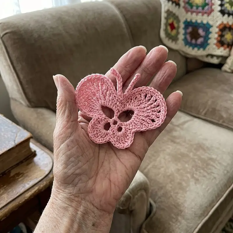 Complimentary Intermediate crochet pattern: Butterfly Motif Crochet Pattern - Simple to follow guide