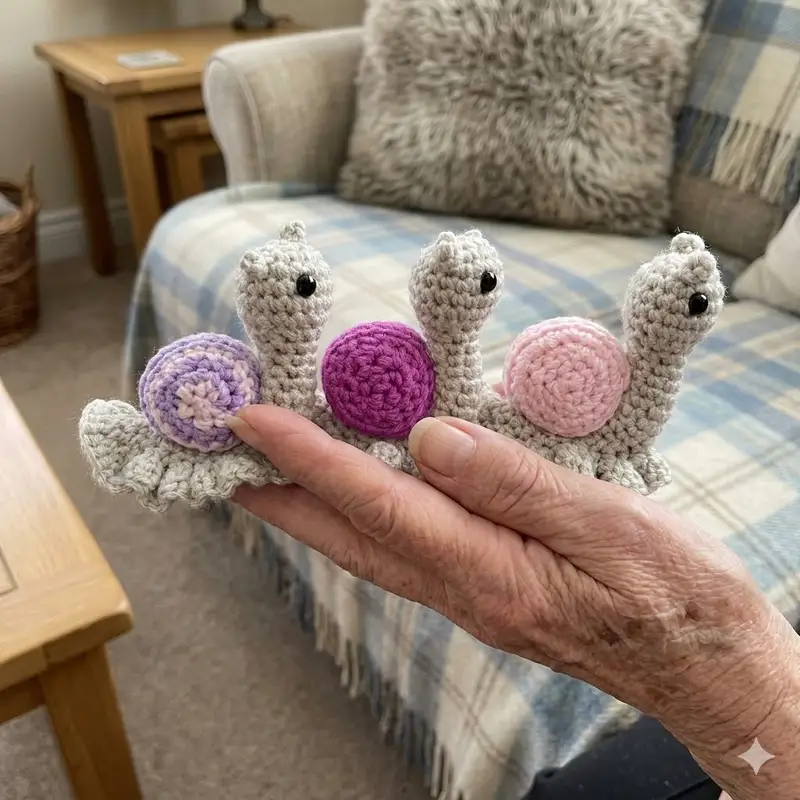 Complimentary Intermediate crochet pattern: Garden Snails Amigurumi Pattern - Simple to follow guide