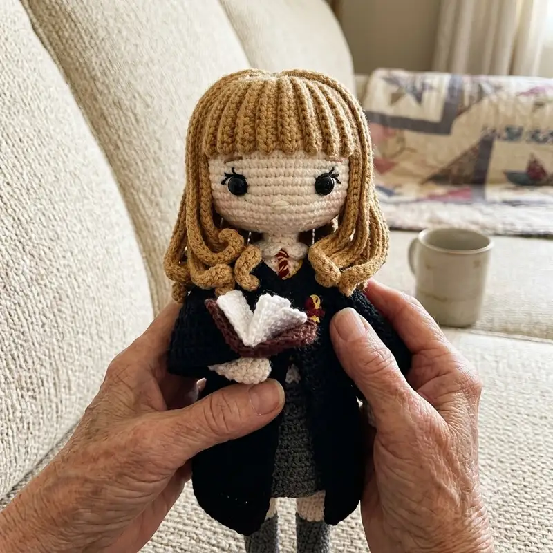 Quality crochet pattern: Hermione Granger Amigurumi Pattern - Intermediate level guide with complete instructions