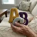 3D-Letters - Full Alphabet Amigurumi Pattern step 1 - construction progress