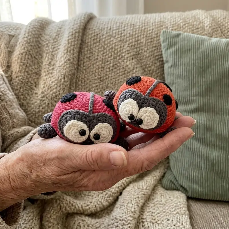 Complimentary Intermediate crochet pattern: Ladybug Amigurumi Pattern - Simple to follow guide