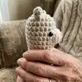 The Bowling Llama Amigurumi Pattern step 2 - assembly progress