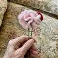 Carnation Flower Pattern step 2 - assembly progress