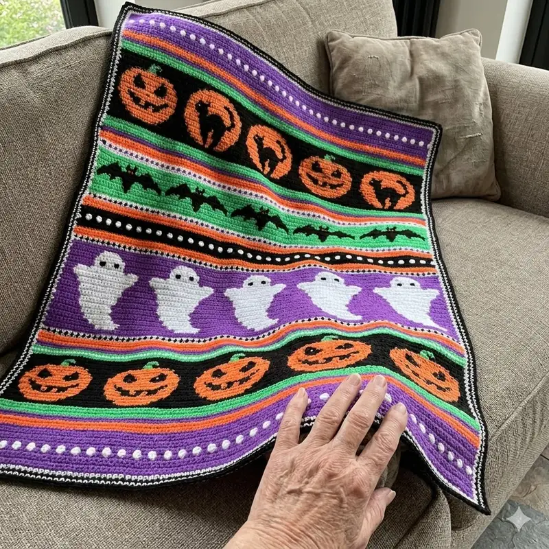 Complimentary Intermediate crochet pattern: Halloween Dreams Pattern - Simple to follow guide