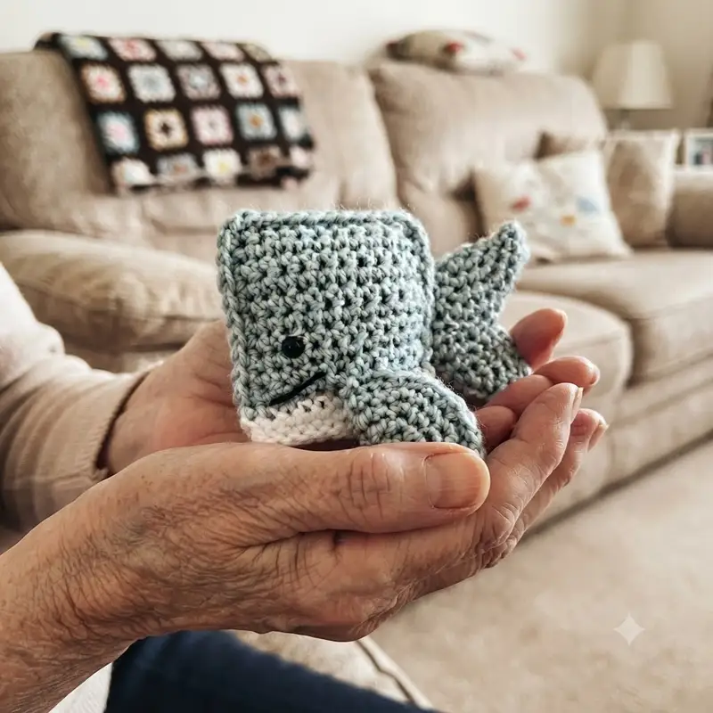 Quality crochet pattern: Ragdoll Pocket Whale Amigurumi Pattern - Beginner Friendly level guide with complete instructions