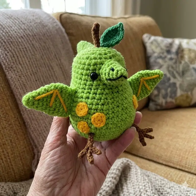 Complimentary Intermediate crochet pattern: Pearodactyl Amigurumi Pattern - Simple to follow guide