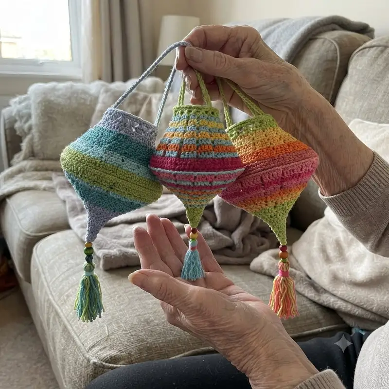 Complimentary Intermediate crochet pattern: Boho Summer Lampion Pattern - Simple to follow guide