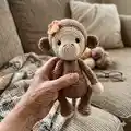 Lucy the Monkey Amigurumi Pattern step 1 - construction progress