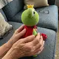 Frog Prince Amigurumi Pattern step 3 - details and accessories