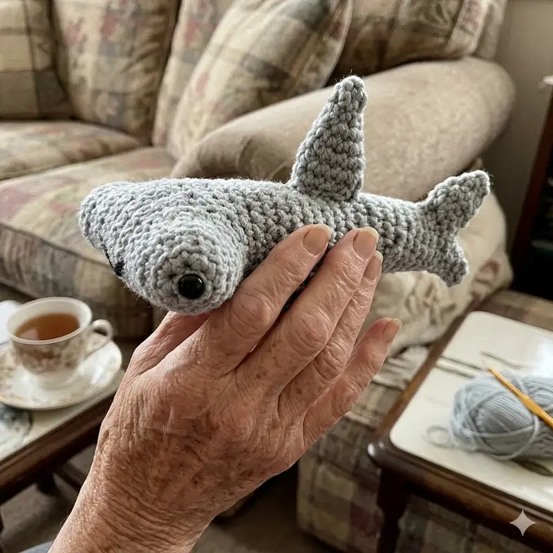 Complimentary Intermediate crochet pattern: Hammerhead Shark Friend Amigurumi Pattern - Simple to follow guide
