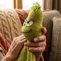 Grinch Inspired Amigurumi Pattern step 2 - assembly progress