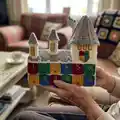 Hogwarts Castle Amigurumi Pattern step 2 - assembly progress