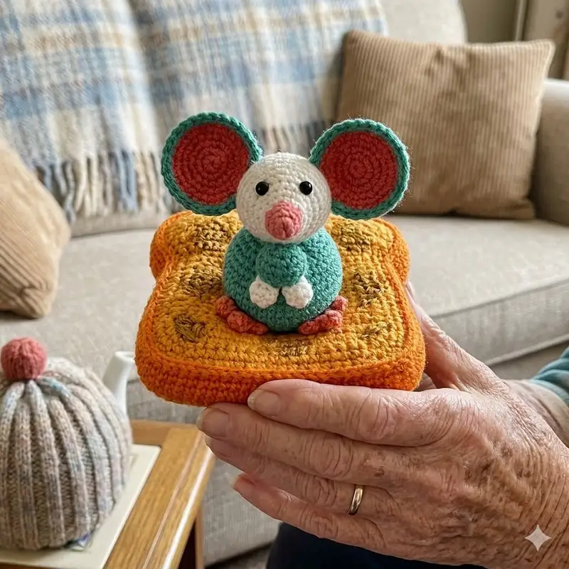Quality crochet pattern: Mochi-Mouse Loves Cheese Amigurumi Pattern - Intermediate level guide with complete instructions