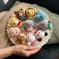 Mini Animal Amigurumi Pattern step 1 - construction progress