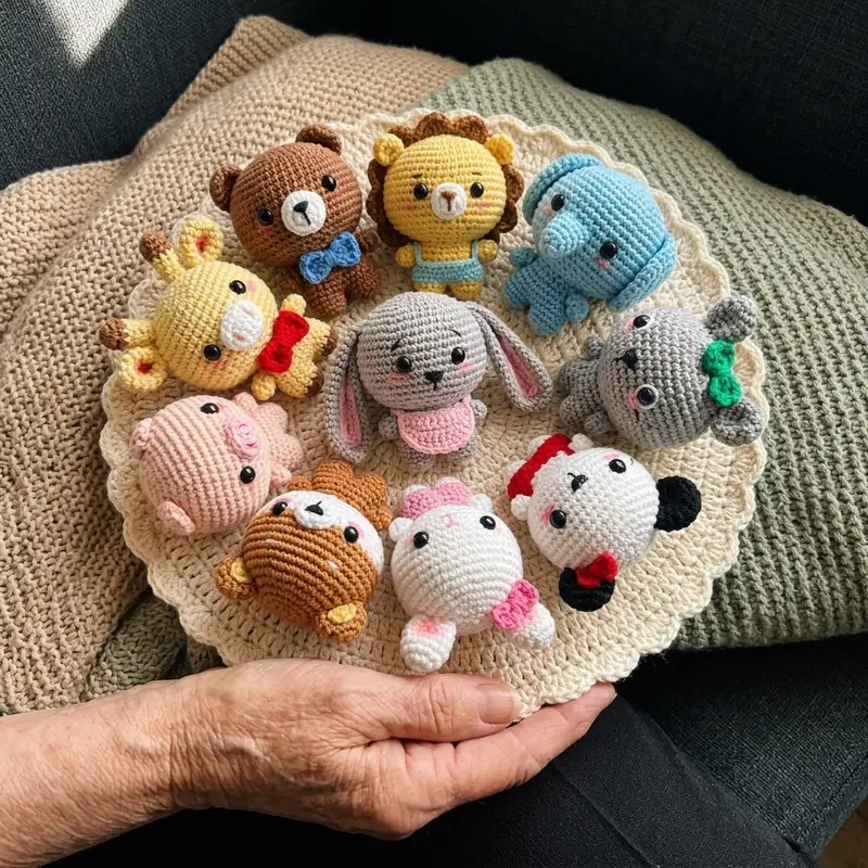 Complimentary Intermediate crochet pattern: Mini Animal Amigurumi Pattern - Simple to follow guide