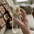 The Camera Crochet Bag & Purse Pattern step 2 - assembly progress