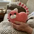 Heart Cat and Bunny Amigurumi Pattern step 1 - construction progress