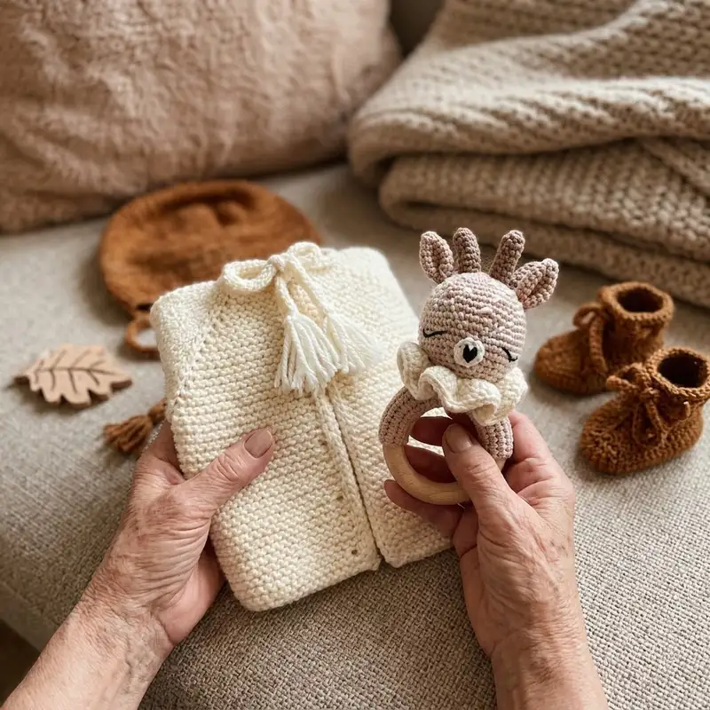 Complimentary Intermediate crochet pattern: Biscuit (mini) Set Pattern - Simple to follow guide