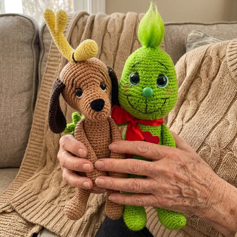 Quality crochet pattern: Baby Grinch Amigurumi Pattern - Intermediate level guide with complete instructions