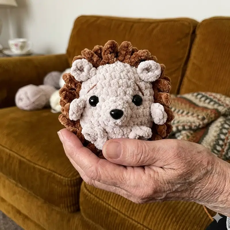 Complimentary Intermediate crochet pattern: Herbie Hedgehog Amigurumi Pattern - Simple to follow guide