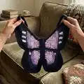 Butterfly Bag Crochet Pattern step 1 - construction progress