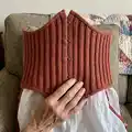 Crochet Corset Belt Pattern step 2 - assembly progress