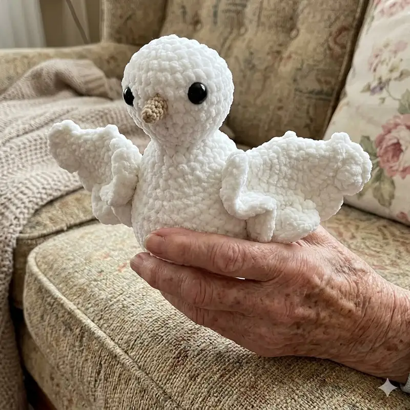 Quality crochet pattern: Dove Amigurumi Pattern - Intermediate level guide with complete instructions