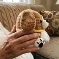 Dog Amigurumi Pattern step 2 - assembly progress