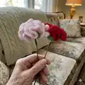 Carnation Flower Pattern step 1 - construction progress