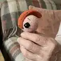 Parasaurolophus Ginny Amigurumi Pattern step 3 - details and accessories