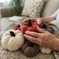 Crochet Pumpkin Pattern step 1 - construction progress