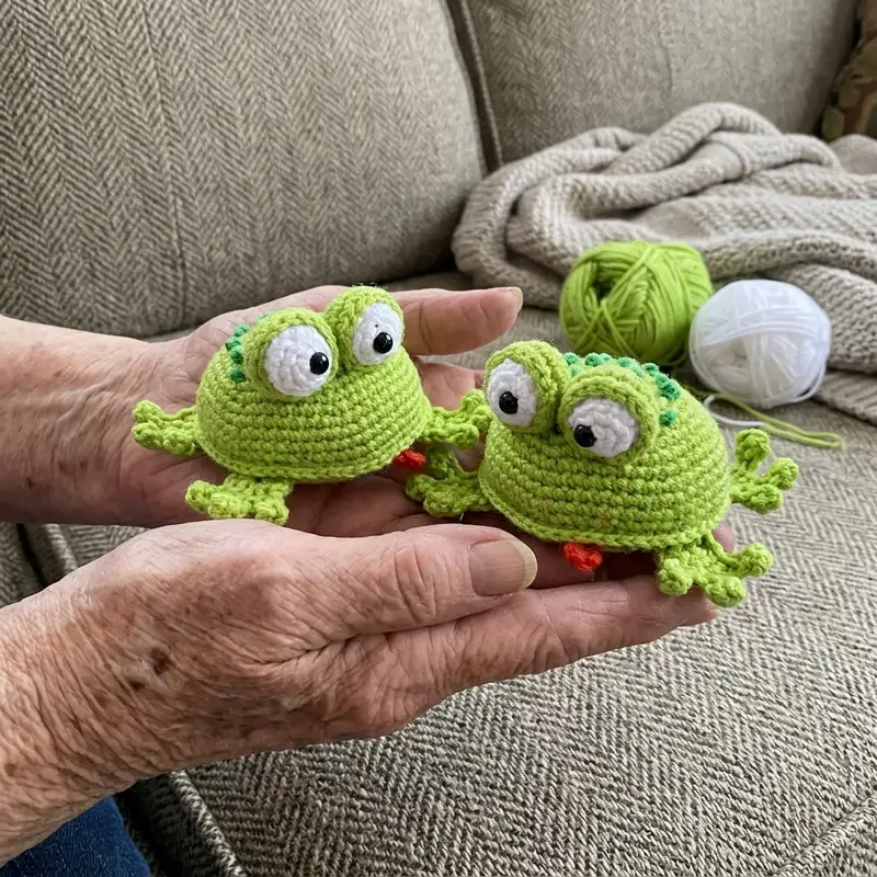 Complimentary Intermediate crochet pattern: Little Frog Amigurumi Pattern - Simple to follow guide