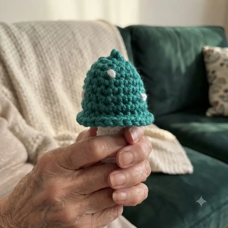 Complimentary Intermediate crochet pattern: Toadstool Keychain Amigurumi Pattern - Simple to follow guide