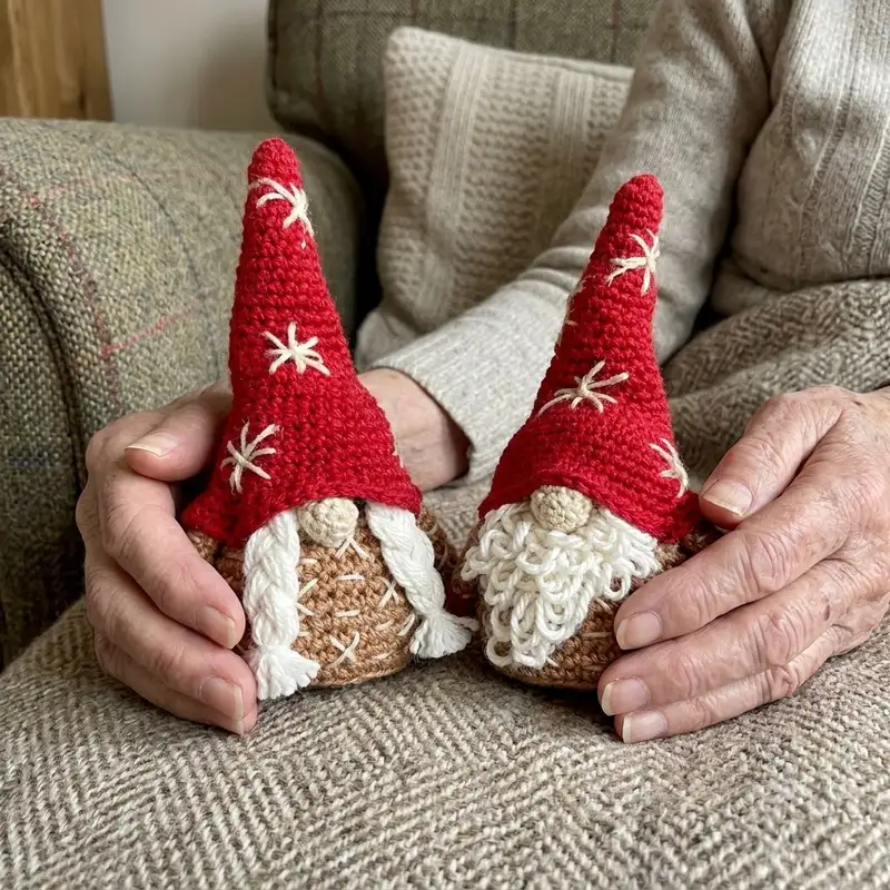 Quality crochet pattern: Festive Gnomes Amigurumi Pattern - Intermediate level guide with complete instructions