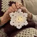Snowflake Ornament Pattern step 4 - final assembly and finishing