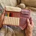 Crochet Hook Holder Pattern step 4 - final assembly and finishing