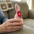 Bunny Amigurumi Pattern step 2 - assembly progress