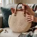 Round Bag Pattern step 1 - construction progress