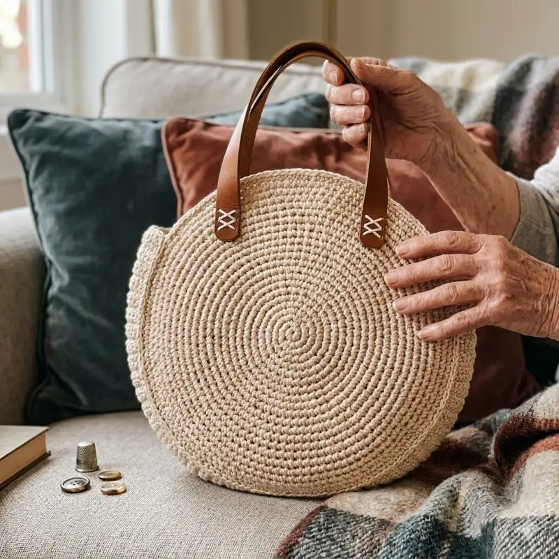 Quality crochet pattern: Round Bag Pattern - Intermediate level guide with complete instructions