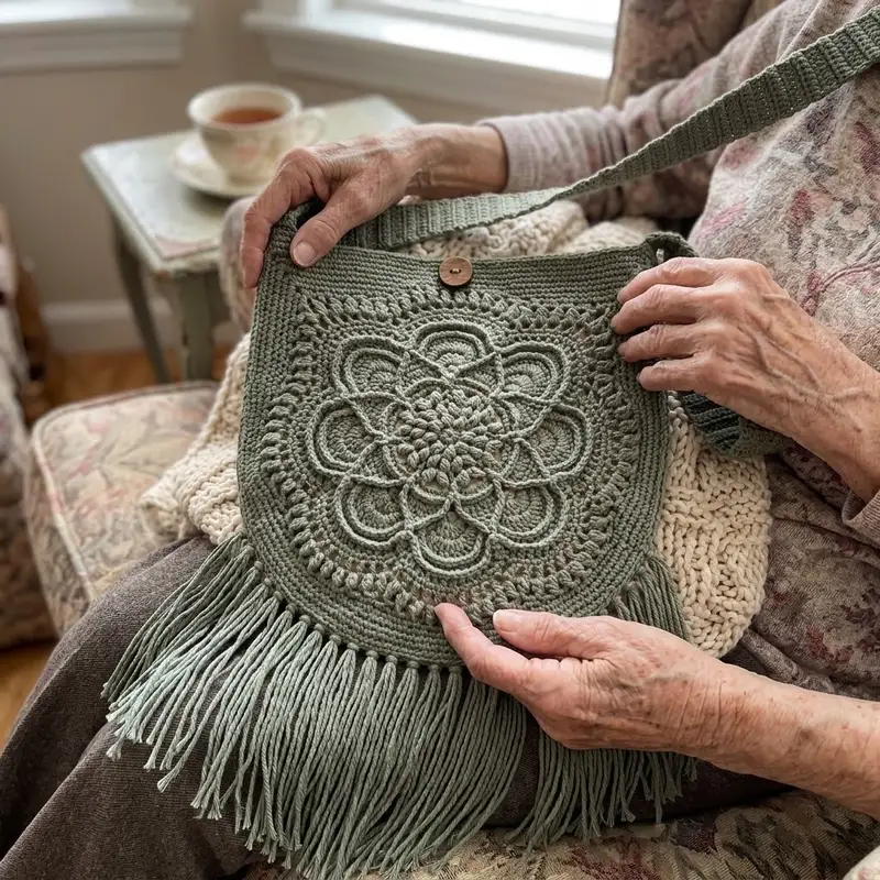 Complimentary Intermediate crochet pattern: Delilah Boho Bag Pattern - Simple to follow guide