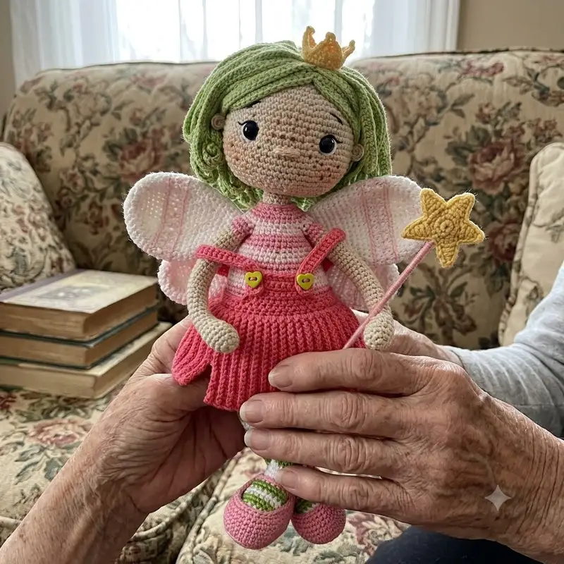 Complimentary Intermediate crochet pattern: Teya the Fairy Amigurumi Pattern - Simple to follow guide