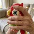 Lovebird and Parrot Amigurumi Pattern step 2 - assembly progress