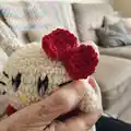 Kirby Hello Kitty Amigurumi Pattern step 3 - details and accessories